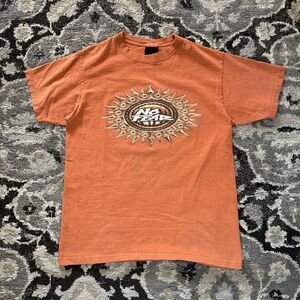 Vintage Y2K No Fear Skater Orange Graphic T-Shirt Size Mens Medium